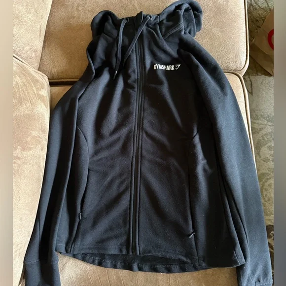 Gymshark Black Zip-Up Hoodie - Picture 1 of 4